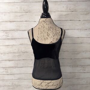 Parisa Velvet & Mesh Cami